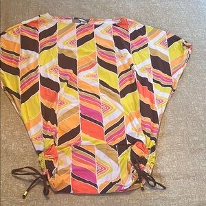 Colorful Geometric Patterned Top
